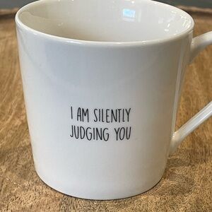 White Mug with Humorous Text